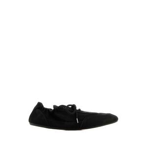 Prada Women Black Canvas Collapse Sneakers